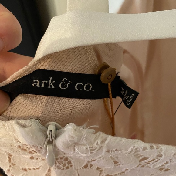 NWT White Lacey Ark & Co Summer Dress - Picture 7 of 8